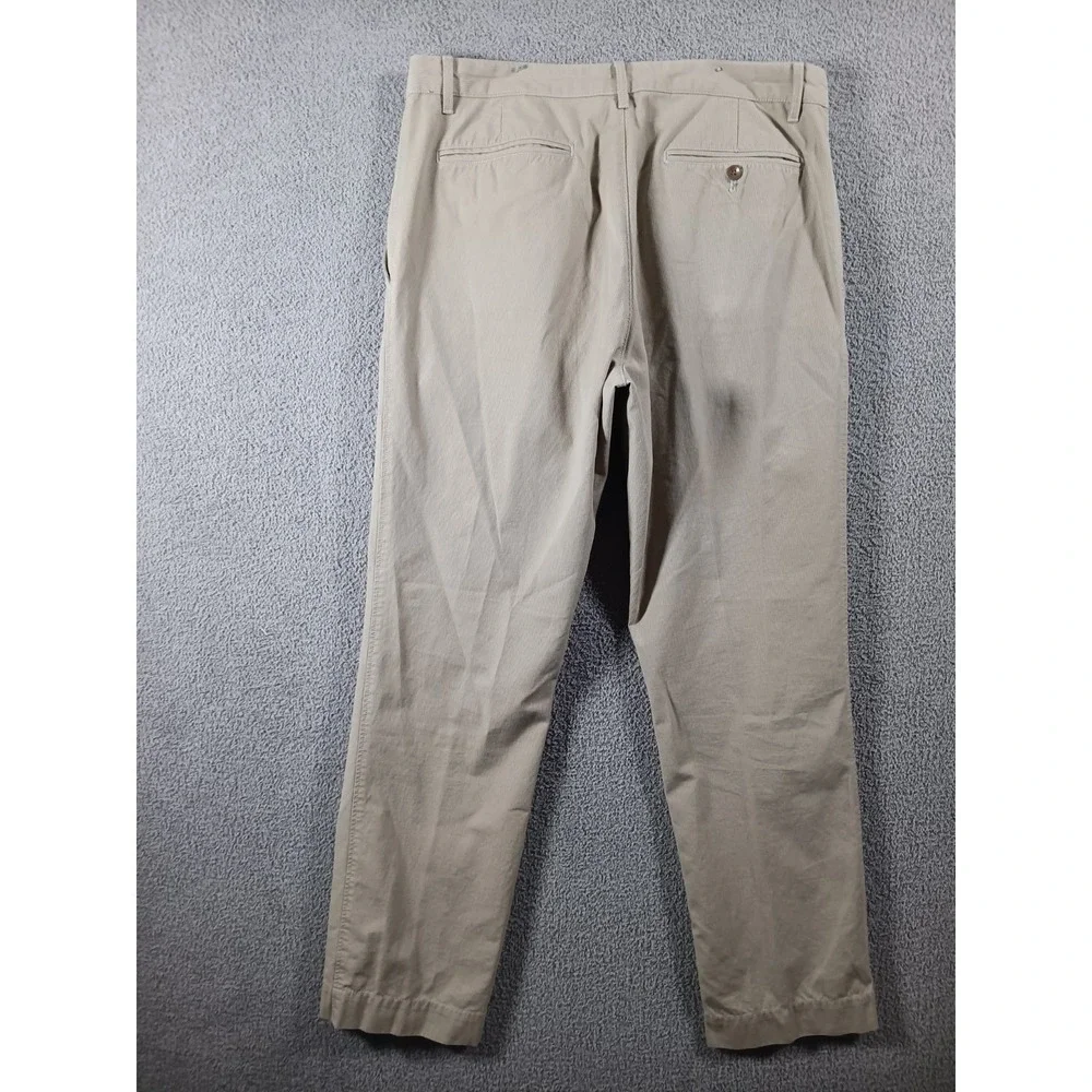 Banana Republic Golf Pants Mens 33x34 Khaki Straight Fit Cotton Chino